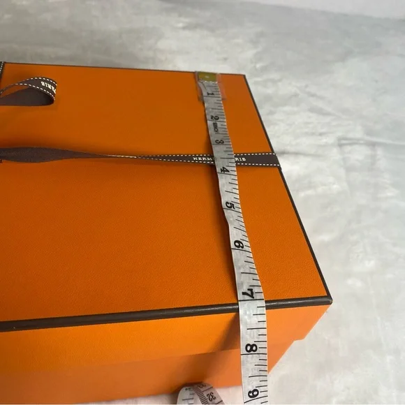 Hermès Orange Gift Box with Ribbon #1 - Picture 5 of 11